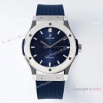 Swiss Luxury Hublot Classic Fusion 42mm Watch Titanium case Navy Dial